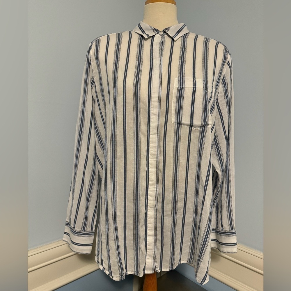 Denver Hayes - light cotton stripe unisex shirt